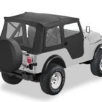 Bestop Supertop Softtop mit teilbaren Softtoptüren Black Crush Jeep CJ5: 76 - 83
