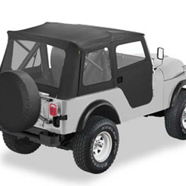 Bestop Supertop  Softtop mit teilbaren Softtoptüren  Black Crush Jeep CJ5: 76 - 83
