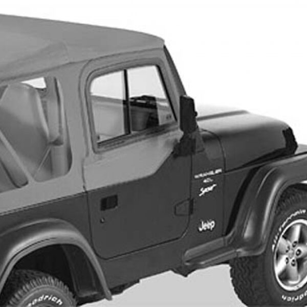 Steckfensterset mit Schiebefenster für Halbtüren Charcoal - Wrangler TJ 96-06