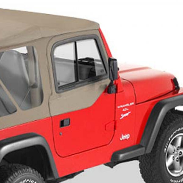 Steckfensterset mit Schiebefenster für Halbtüren Dark Tan - Wrangler TJ 96-06