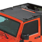 Bikinitop Targa Style Black Diamond 4 Türer - Jeep JK 07 - 18