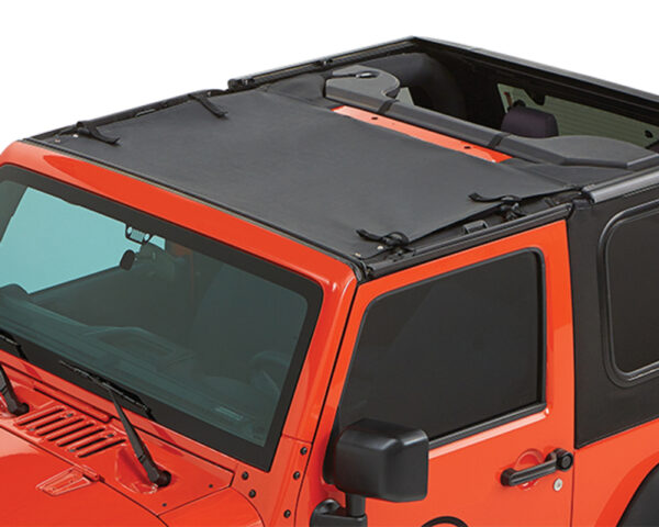 Bikinitop Targa Style Black Diamond 4 Türer - Jeep JK 07 - 18