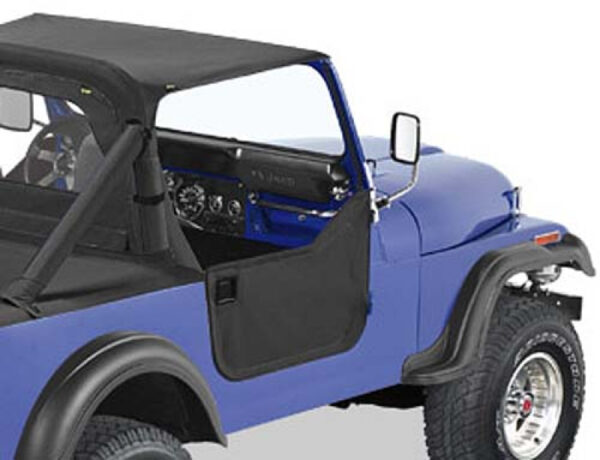Bestop Halbtüren-Set Black Denim Jeep CJ7: 81 - 86 | Wrangler YJ: 87 - 95
