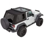 Bestop Trektop Pro Hybrid in Black Twill (-17) für den Jeep Wrangler JK 4-Türer.