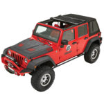 Bestop Trektop Pro Hybrid in Black Twill (-17) für den Jeep Wrangler JK 4-Türer.