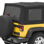 getönte Scheiben 4-Türer passend bei original Softtop Black Diamond Jeep JK 07-10