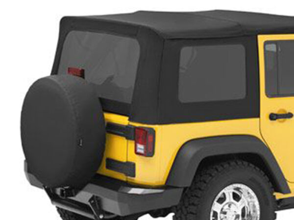 getönte Scheiben 4-Türer passend bei original Softtop Black Diamond Jeep JK 07-10