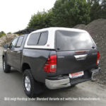 BASIC HARDTOP FÜR TOYOTA HILUX AB '15 DOKA FLACH, GLATT, SEITL. GESCHLOSSEN