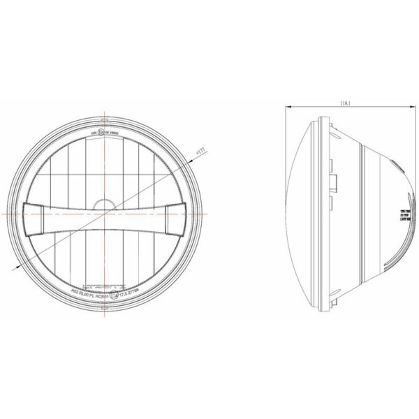 7" Bi-LED Hauptscheinwerfer Prime mit Tagfahrlicht Paar