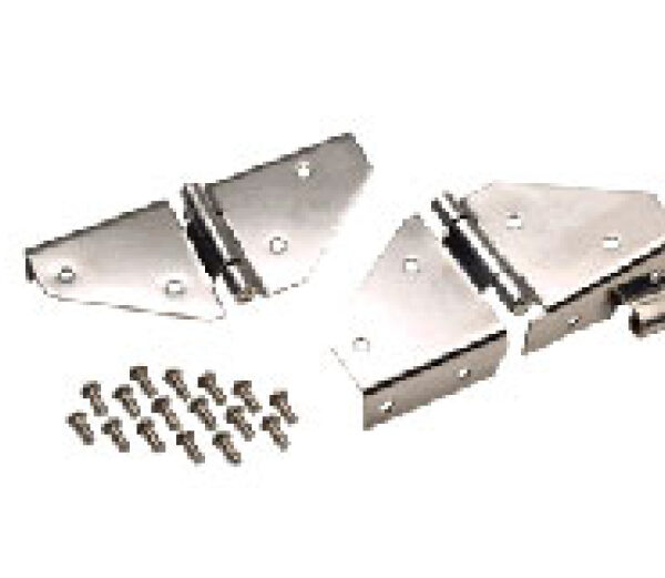 Scheibenrahmen-Scharnier-Set Edelstahl (3-Loch) CJ