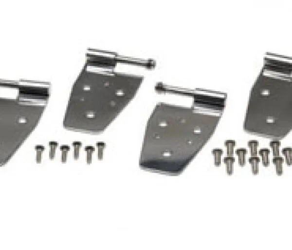 Türschanier-set Edelstahl mit Spiegelbohrungen CJ