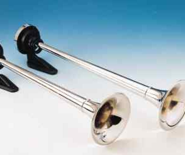 Einzelhorn verchromt 68 cm