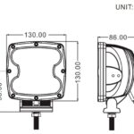 80W LTPRTZ® 5" LED Scheinwerfer Fernlicht 30° E-Kennung 10-32V chrome