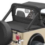Bestop Duster Laderaumabdeckung in Verbindung mit Supertopgestänge Black Crush CJ7: 80 - 86 | YJ: 87 - 91