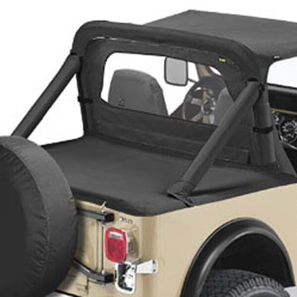 Bestop Duster Laderaumabdeckung  in Verbindung mit Supertopgestänge  Black Crush CJ7: 80 - 86 | YJ: 87 - 91