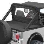 Bestop Duster Laderaumabdeckung in Verbindung mit Supertopgestänge Black Denim CJ7: 80 - 86 | YJ: 87 - 91