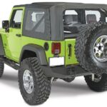 BUMPER REAR XHD, TEXTURED BLACK, RUGGED RIDGE JK 07-14