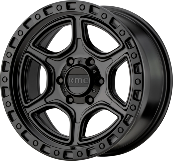 Alu Felge 8,5 x 17 ET +18 KMC KM539 PORTAL schwarz Jeep Wrangler JK / JL ab BJ 07 KM KMC539 PORTAL Satin Black