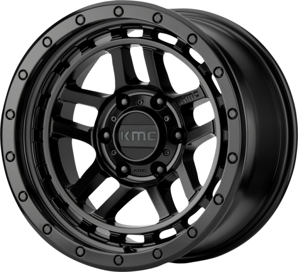 Alu Felge 8,5 x 17 ET +18 KMC KM540 RECON schwarz Jeep Wrangler JK / JL ab BJ 07- KM54078550718 SATIN BLACK mit TÜV