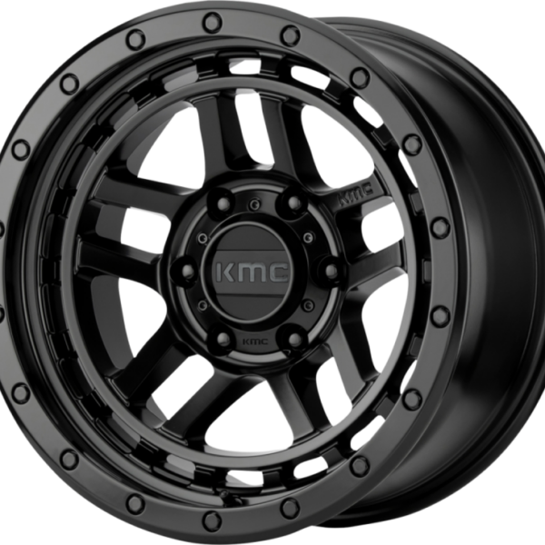 Alu Felge 8,5 x 17 ET +18 KMC KM540 RECON schwarz Jeep Wrangler JK / JL ab BJ 07- KM54078550718 SATIN BLACK mit TÜV