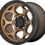 Alu Felge 8,5 x 17 ET +18 KMC KM541 DIRTY HARRY Matte Bronze With Black Lip Jeep Wrangler JK / JL ab BJ 07- KMC Wheels KM5417855