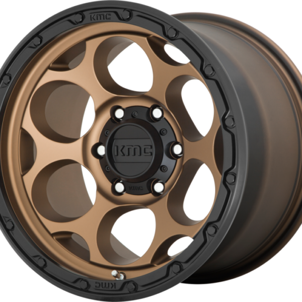 Alu Felge 8,5 x 17 ET +18 KMC KM541 DIRTY HARRY Matte Bronze With Black Lip Jeep Wrangler JK / JL ab BJ 07- KMC Wheels KM5417855