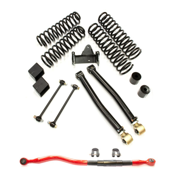 EVO 3'' Fwk inkl. King 2.0 mit TÜV  mit Längslenker v.u.  4-Türer Jeep JK 07-18