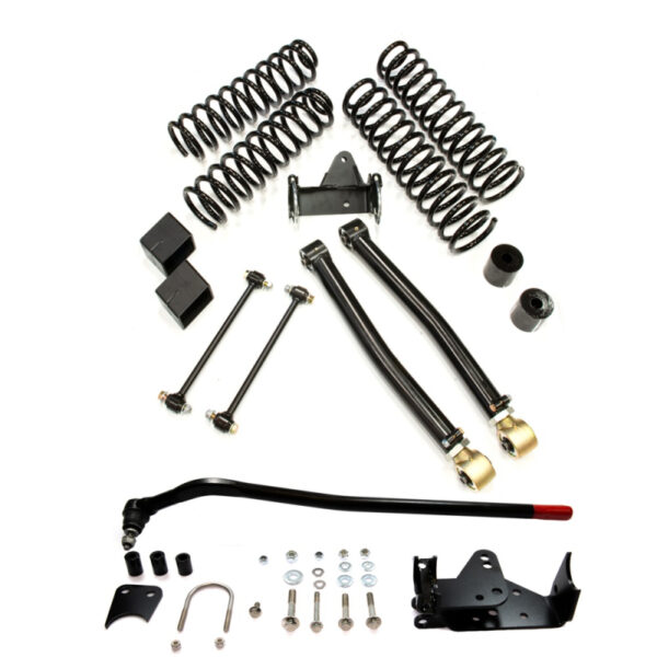 EVO MFG 3" Enforcer Kit High Steer mit TÜV  mit Längslenker vorne unten  4 - Türer Jeep JK 07-18
