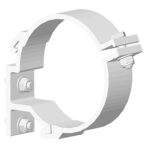 K & C Conduit Clamps x 2 Suits Heavy Duty Bar