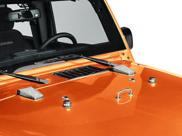 Rugged Ridge Motorhauben Kit stainless Wrangler JK 07-12