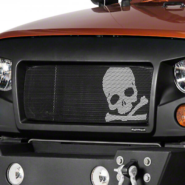 Rugged Ridge Spartan Kühlergrilleinsatz Totenkopf Jeep JK 07-18
