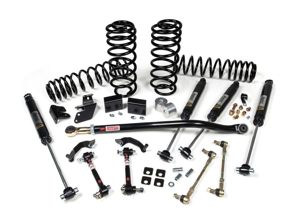 Fahrwerk Jeep Wrangler JL 4-Türer + 3,5" +90mm JKS Suspension System Fox 2.0 IFP Gasdruck Stoßdämpfer