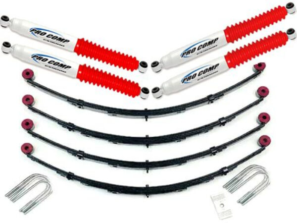 Pro Comp Komplettfahrwerk mit TÜV + 2,5" mit Pro Comp Stoßdämpfern CJ Bj:72-75