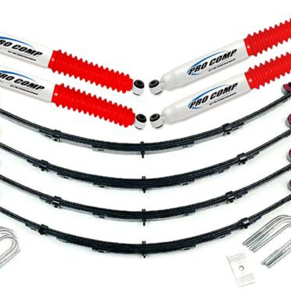 Pro Comp Komplettfahrwerk mit TÜV + 2,5" mit Pro Comp Stoßdämpfern CJ Bj:72-75