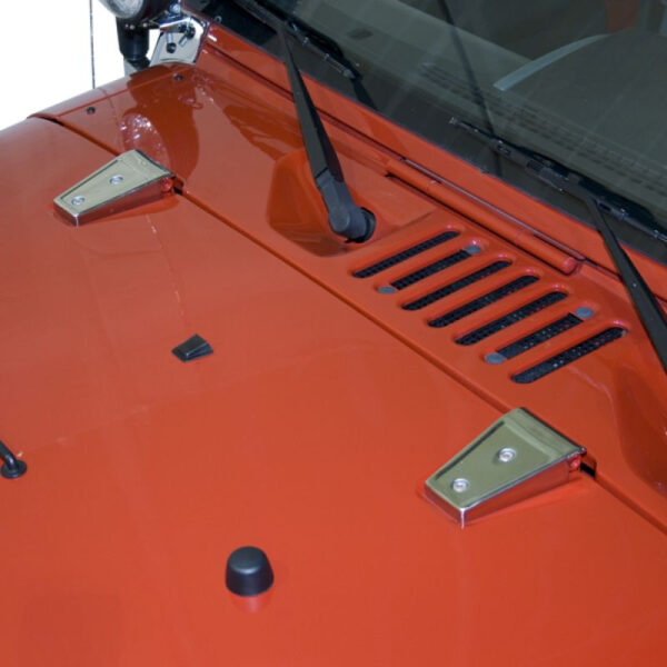 Rugged Ridge Cover für Motorhaubenscharniere Chrom Optik Wrangler JK 07-18