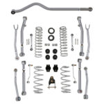 Fahrwerk Super Flex Rubicon Express +3,5" = 90mm mit Falcon 3.3 Piggyback Stoßdämpfer