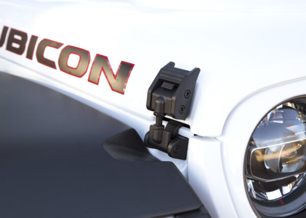 Rugged Ridge Hood Catch, Black/ Motorhauben Halter schwarz Wrangler JL