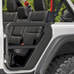 Rugged Ridge Rear Tube Doors, Black; Halbtüren in Rohr-Optik hinten Wrangler JL 18-