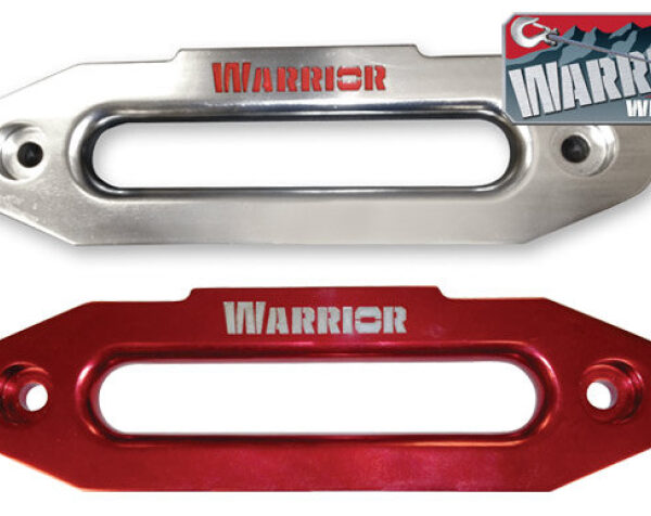 Aluminiumseilfenster Warrior mit Logo silver mit rotem Logo