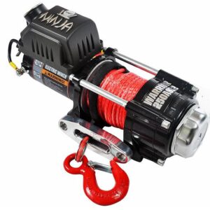 ATV/Quad Elektrische Seilwinde Warrior NINJA 2500 A 1,1 t 12 V Kunststoffseil
