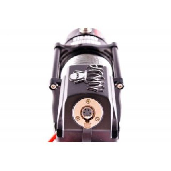 ATV/UTV Quad Elektrische Seilwinde Warrior NINJA 2000LB A 907 kg 24 V Kunststoffseil