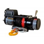 ATV/UTV Quad Elektrische Seilwinde Warrior NINJA 4500LB 2 t 24 V Kunststoffseil