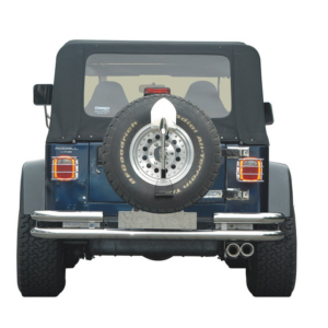 Doppelrohr Heckstoßstange mit Tüv D 75mm TJ