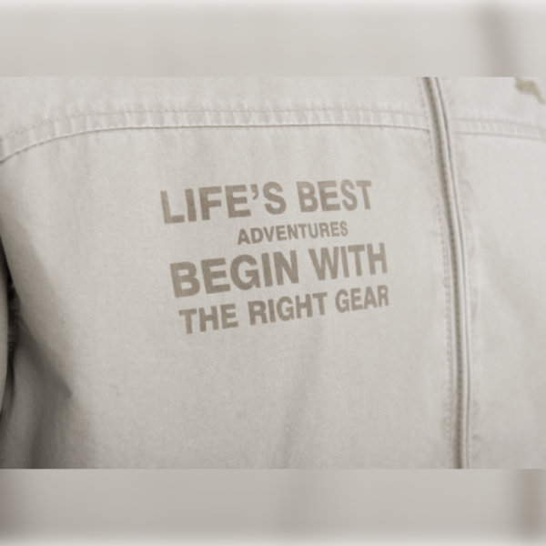 MAN COTTON SHORT JACKET J5S Gr. L Grey Dawn