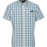 MAN COTTON CHECK SHIRT SHORT SLEEVES J5S Gr. L light grey