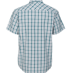 MAN COTTON CHECK SHIRT SHORT SLEEVES J5S Gr. L light grey