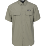 MAN COTTON SHIRT SHORT SLEEVES W/POCKETS J5S Gr. L Dusky Green