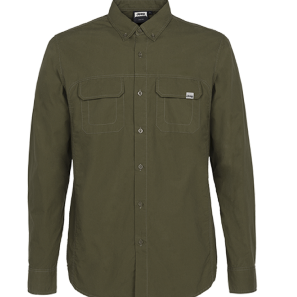 MAN SHIRT LONG SLEEVES W/POCKETS J5W Gr. L Dark Green