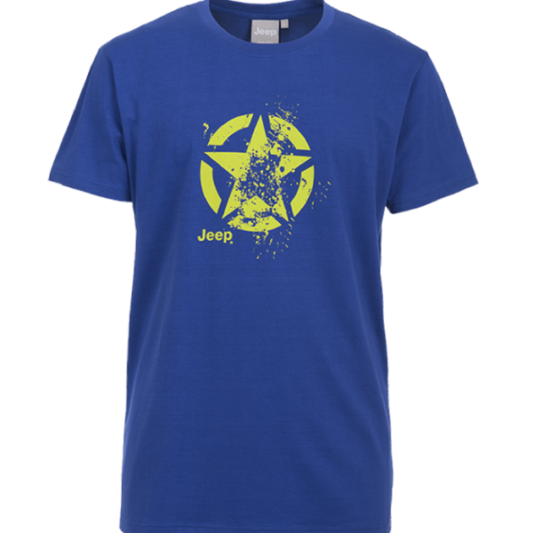 MAN T-SHIRT "Star Vintage" J6S Gr. L Deep Blue