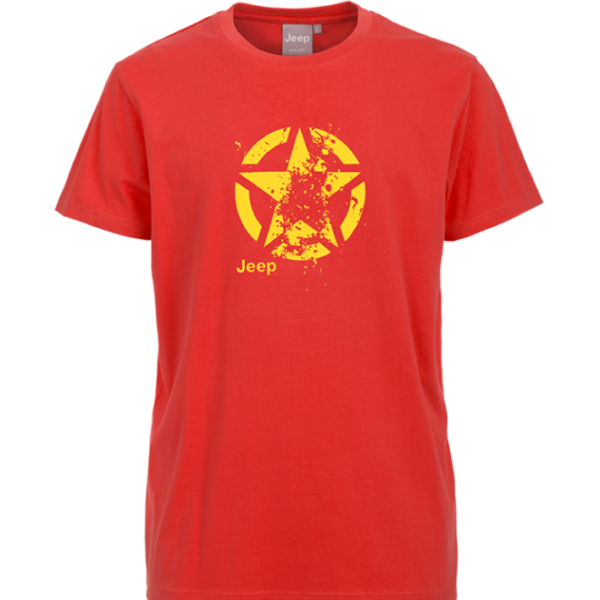 MAN T-SHIRT "Star Vintage" J6S Gr. XL Mandarin red